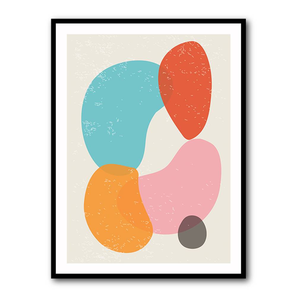 Bright Abstract Shapes #4 Wall Art