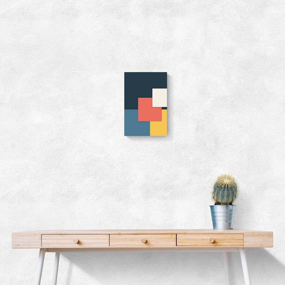 Bright Geometric Series #1 Wall Art