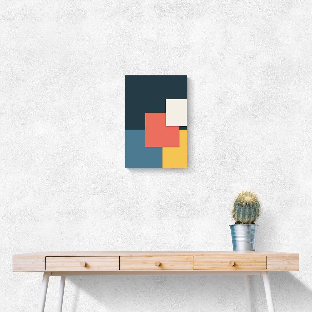 Bright Geometric Series #1 Wall Art