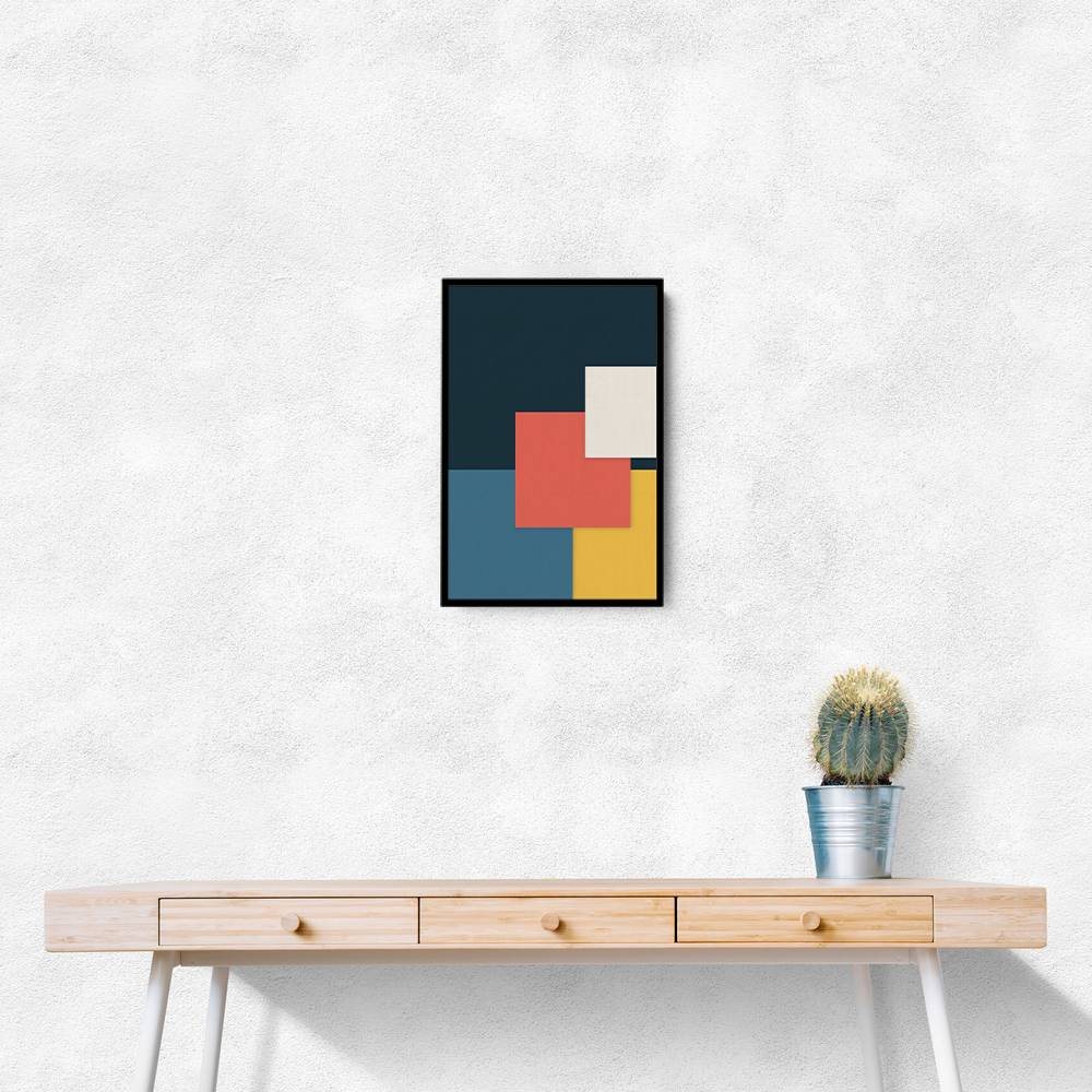 Bright Geometric Series #1 Wall Art