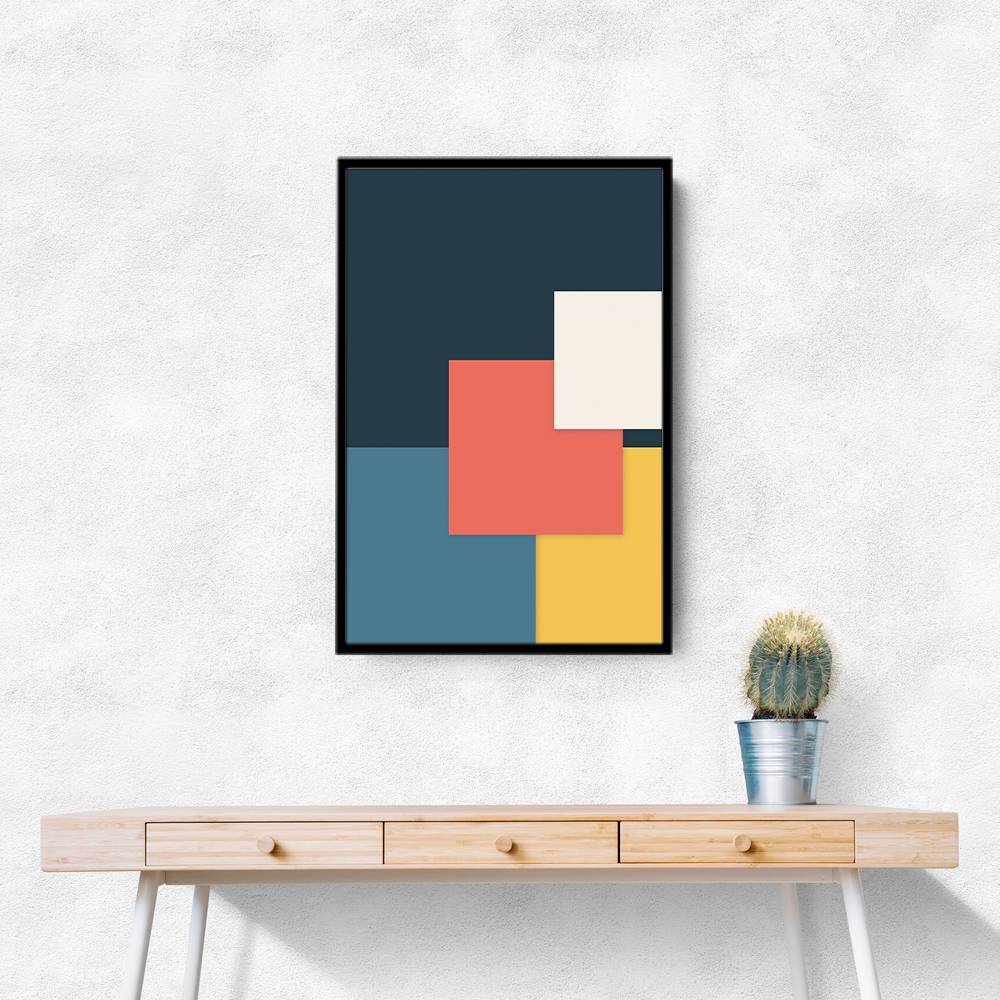 Bright Geometric Series #1 Wall Art