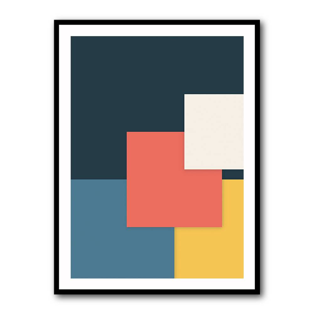 Bright Geometric Series #1 Wall Art