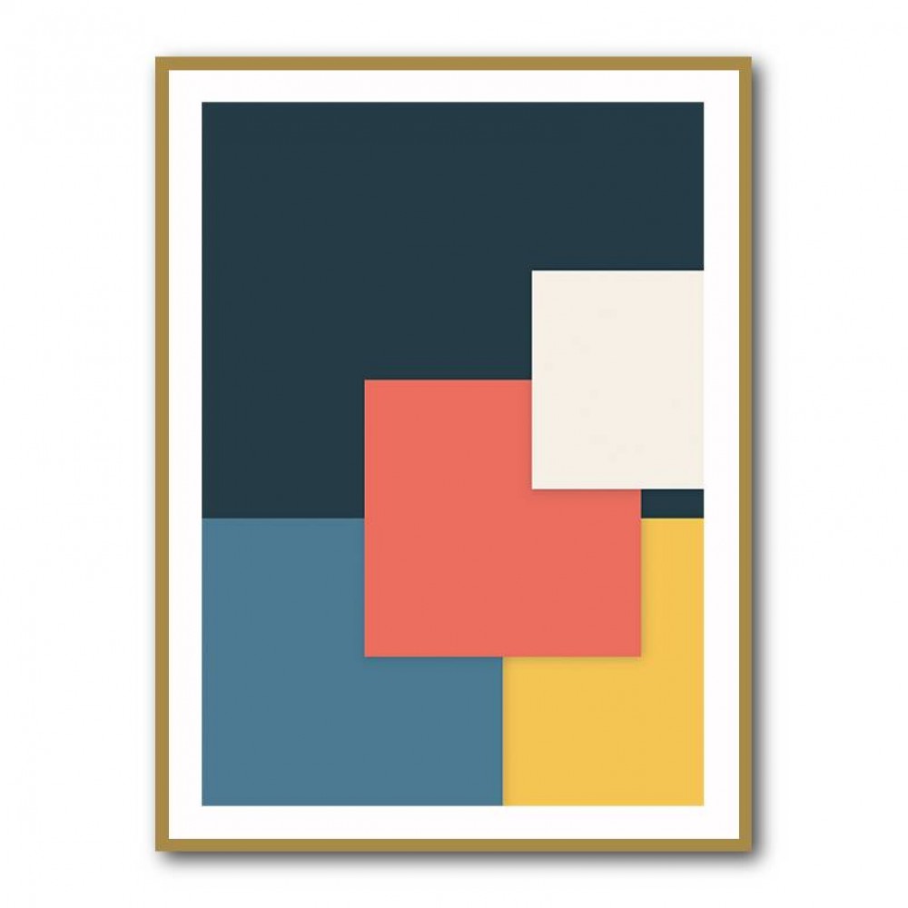 Bright Geometric Series #1 Wall Art