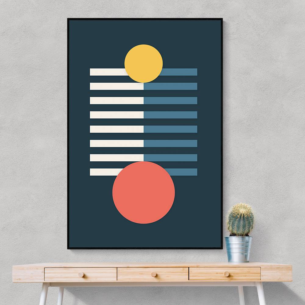 Bright Geometric Series #3 Wall Art