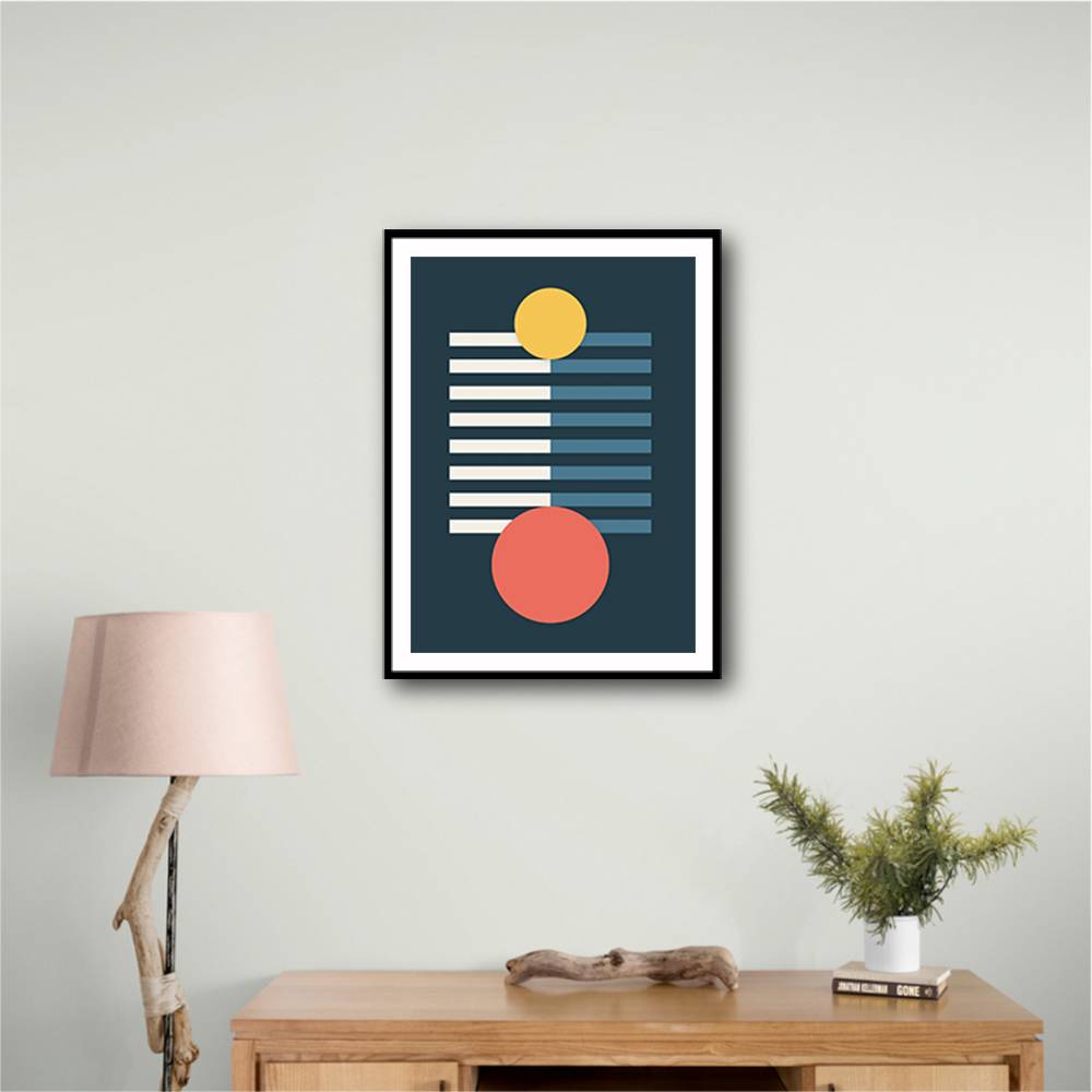 Bright Geometric Series #3 Wall Art