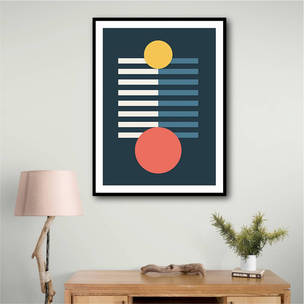 Bright Geometric Series #3 Wall Art