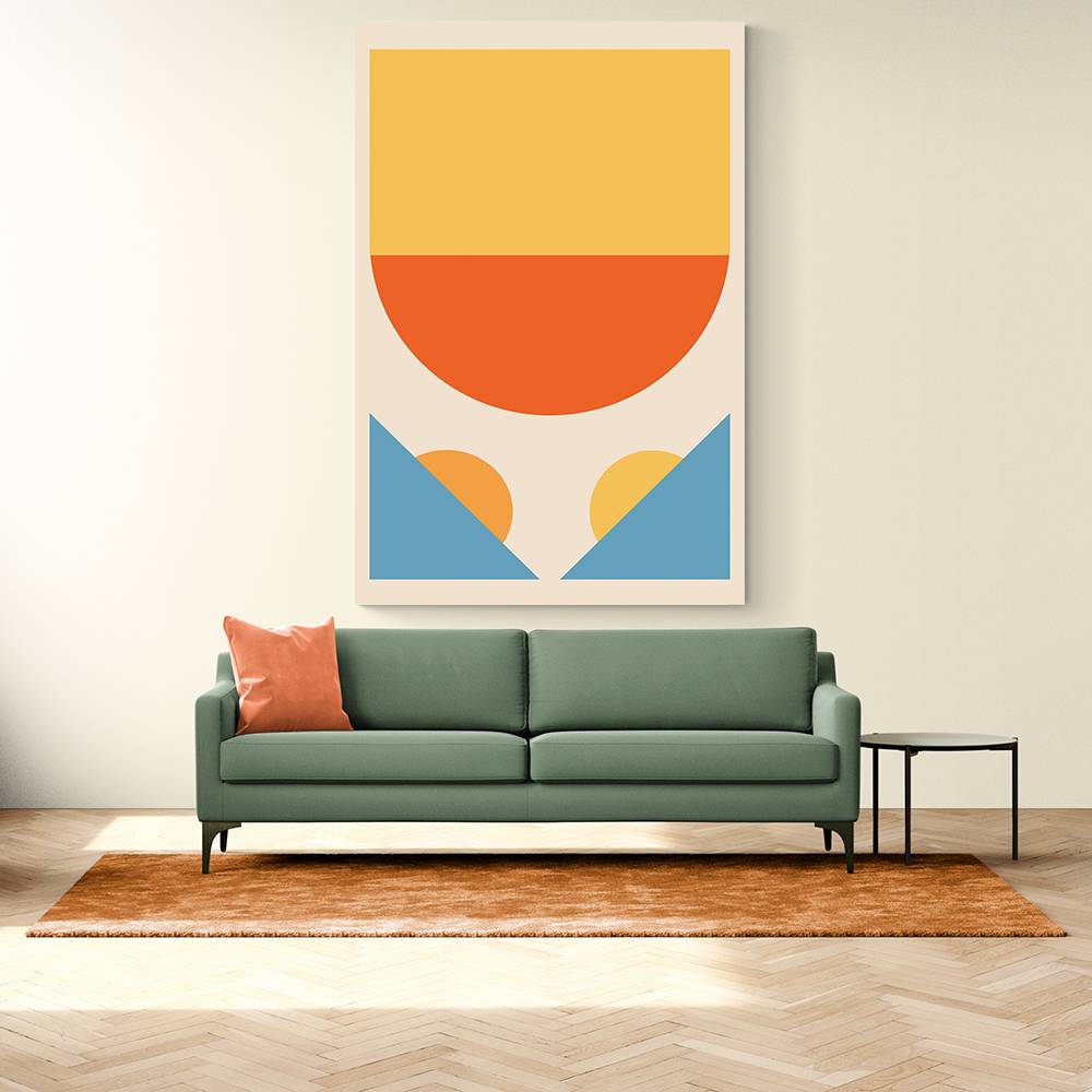 Bright Minimal Shapes Series #1 Wall Art