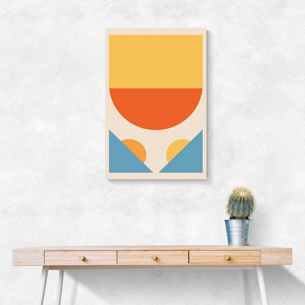 Bright Minimal Shapes Series #1 Wall Art