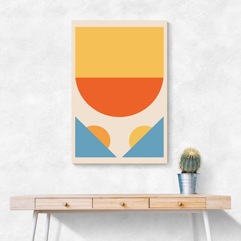 Bright Minimal Shapes Series #1 Wall Art