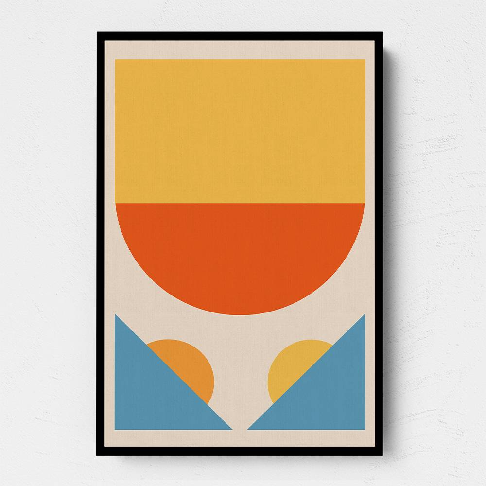 Bright Minimal Shapes Series #1 Wall Art