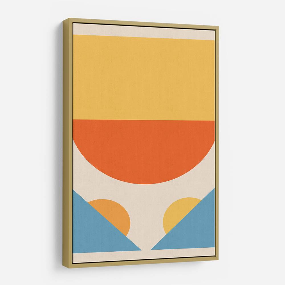 Bright Minimal Shapes Series #1 Wall Art