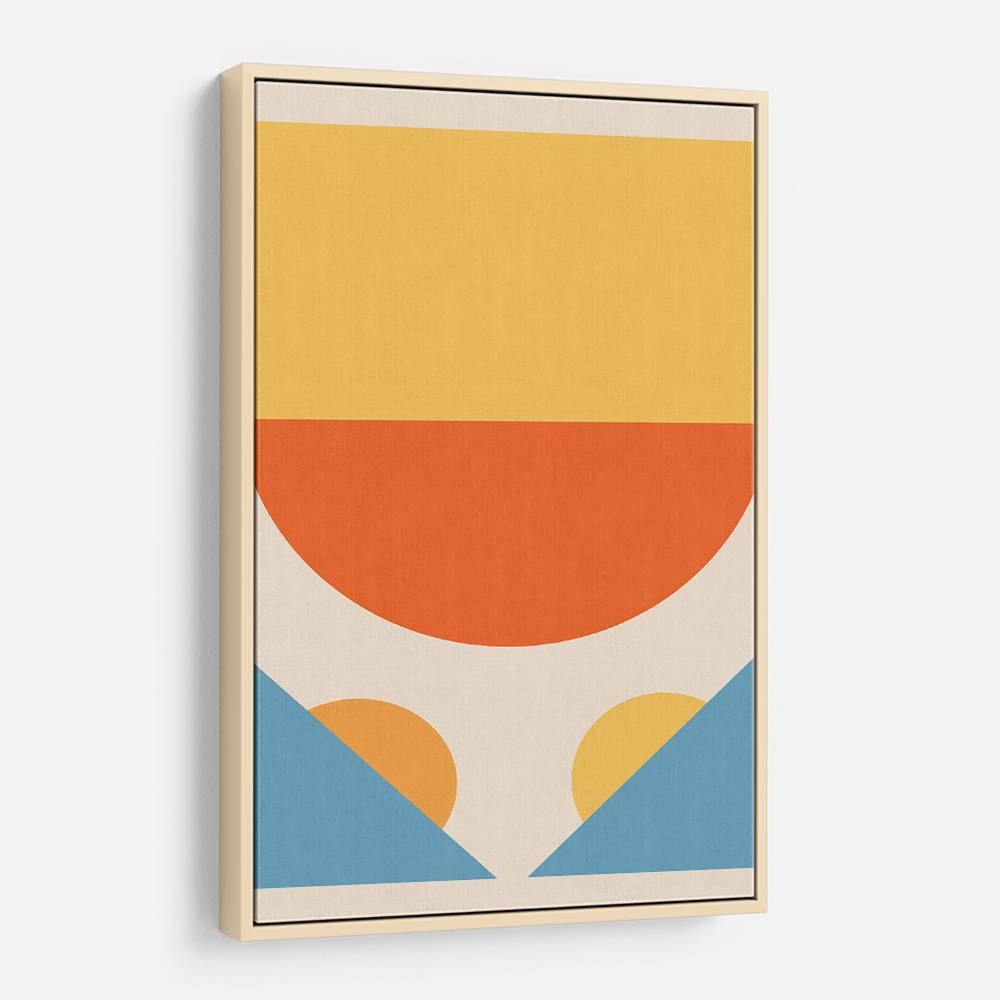 Bright Minimal Shapes Series #1 Wall Art