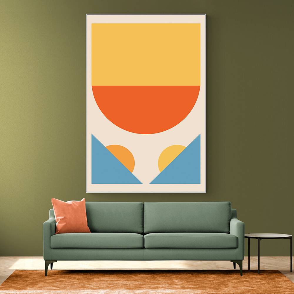 Bright Minimal Shapes Series #1 Wall Art