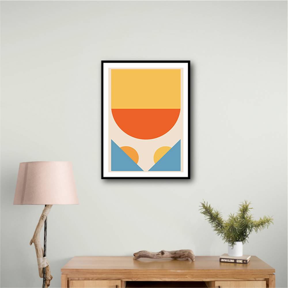 Bright Minimal Shapes Series #1 Wall Art