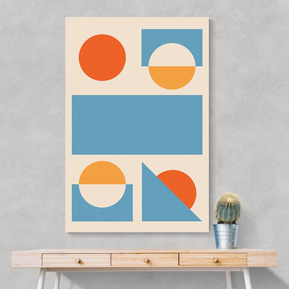 Bright Minimal Shapes Series #2 Wall Art