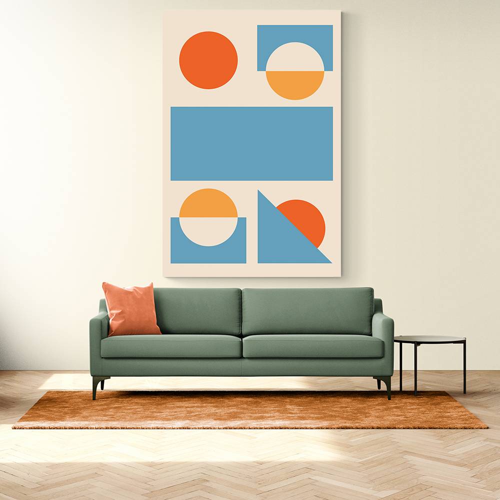 Bright Minimal Shapes Series #2 Wall Art