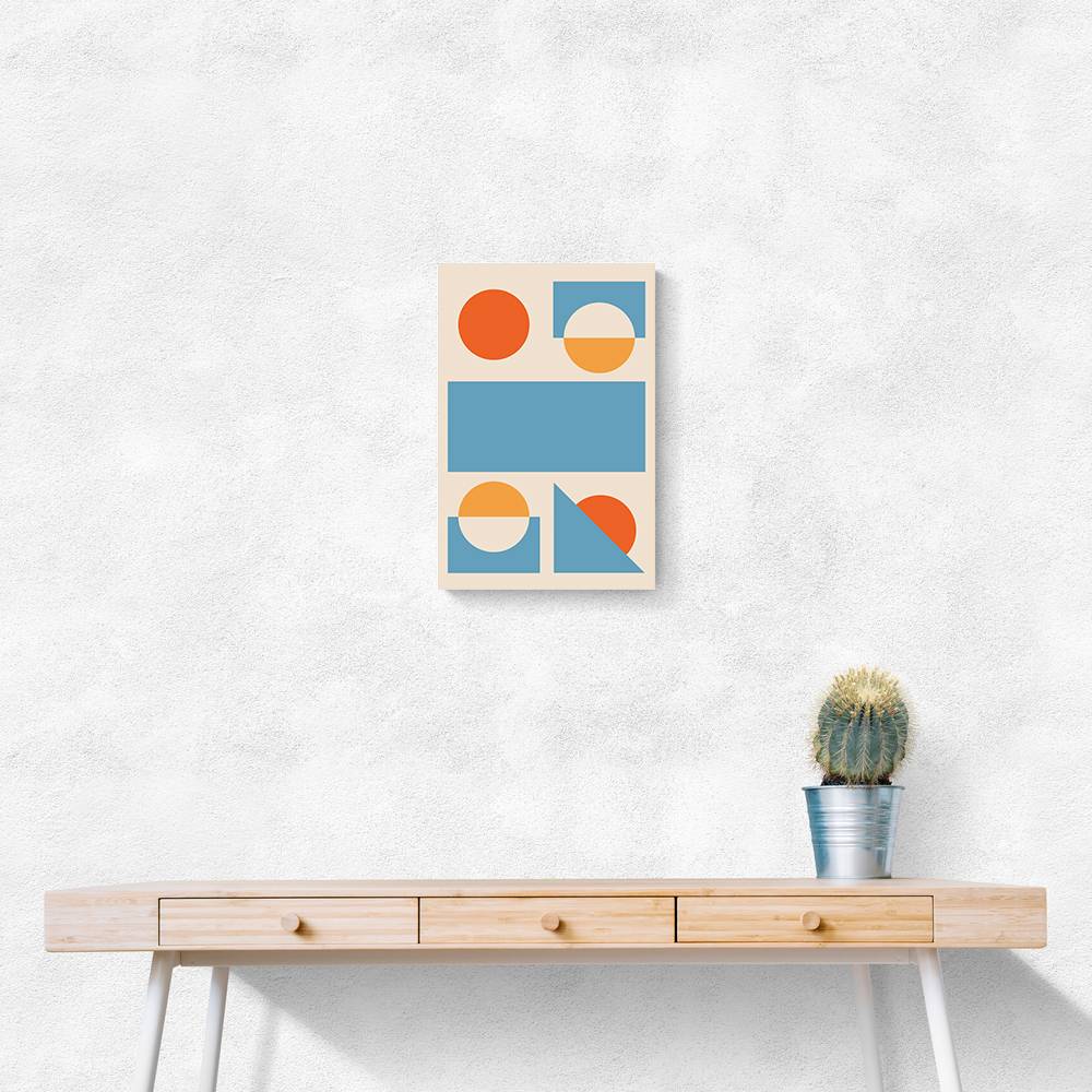 Bright Minimal Shapes Series #2 Wall Art