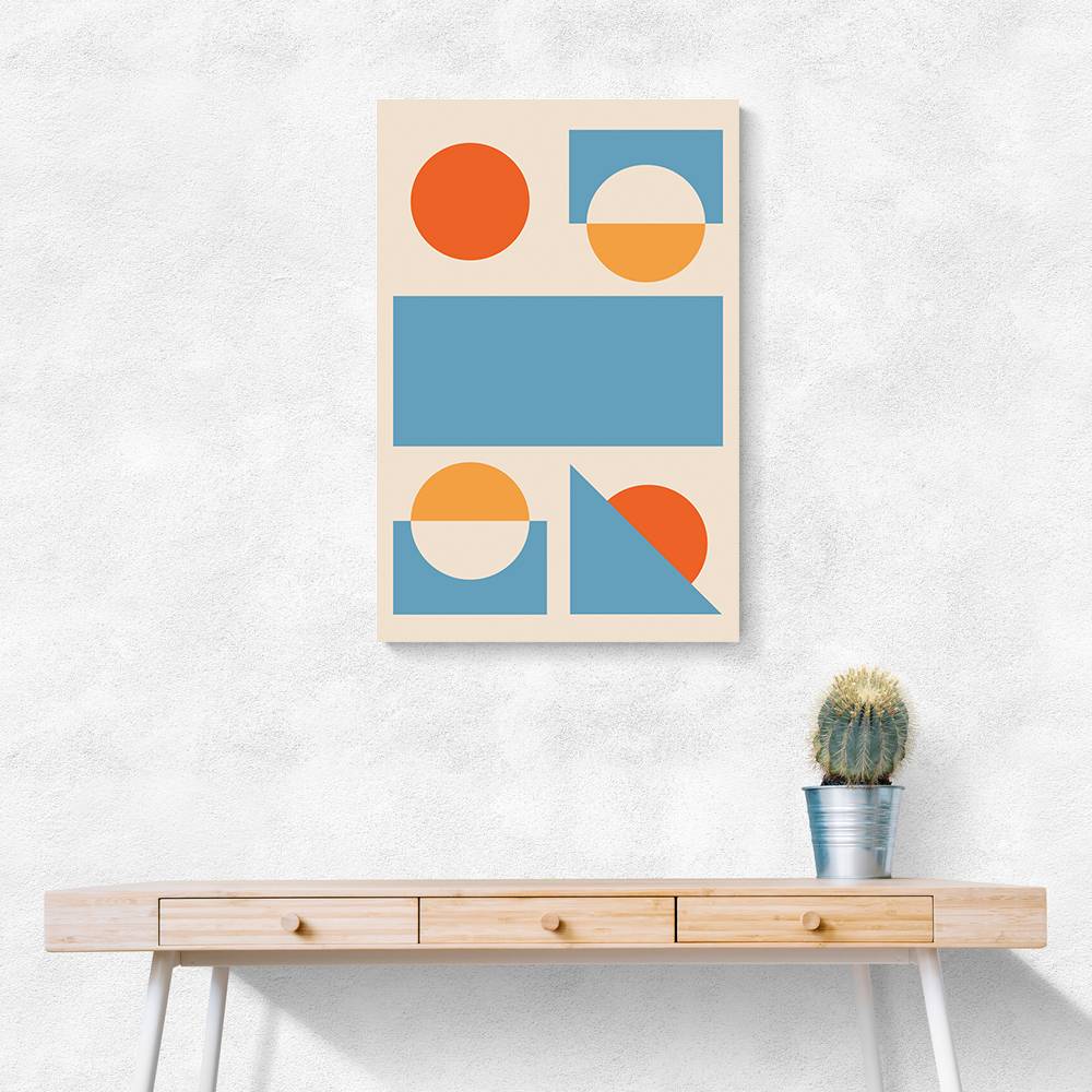 Bright Minimal Shapes Series #2 Wall Art