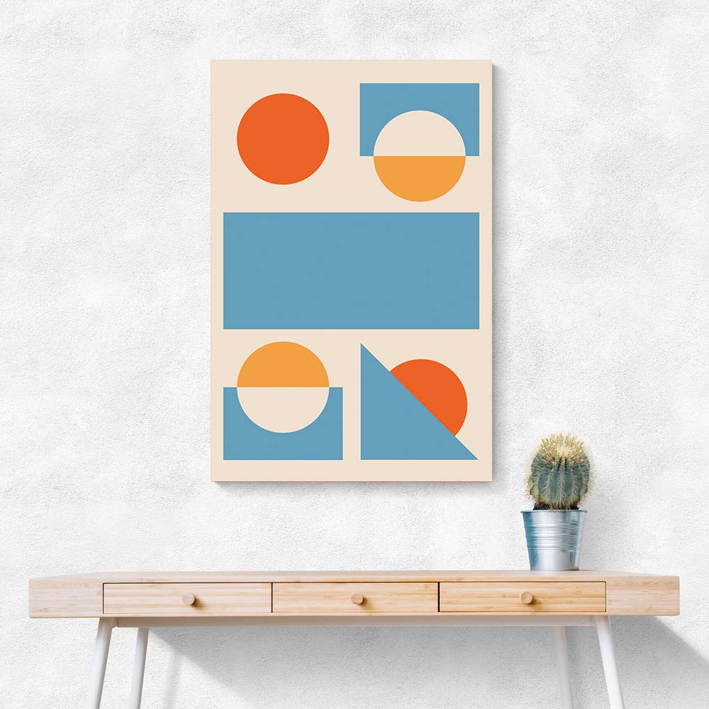 Bright Minimal Shapes Series #2 Wall Art