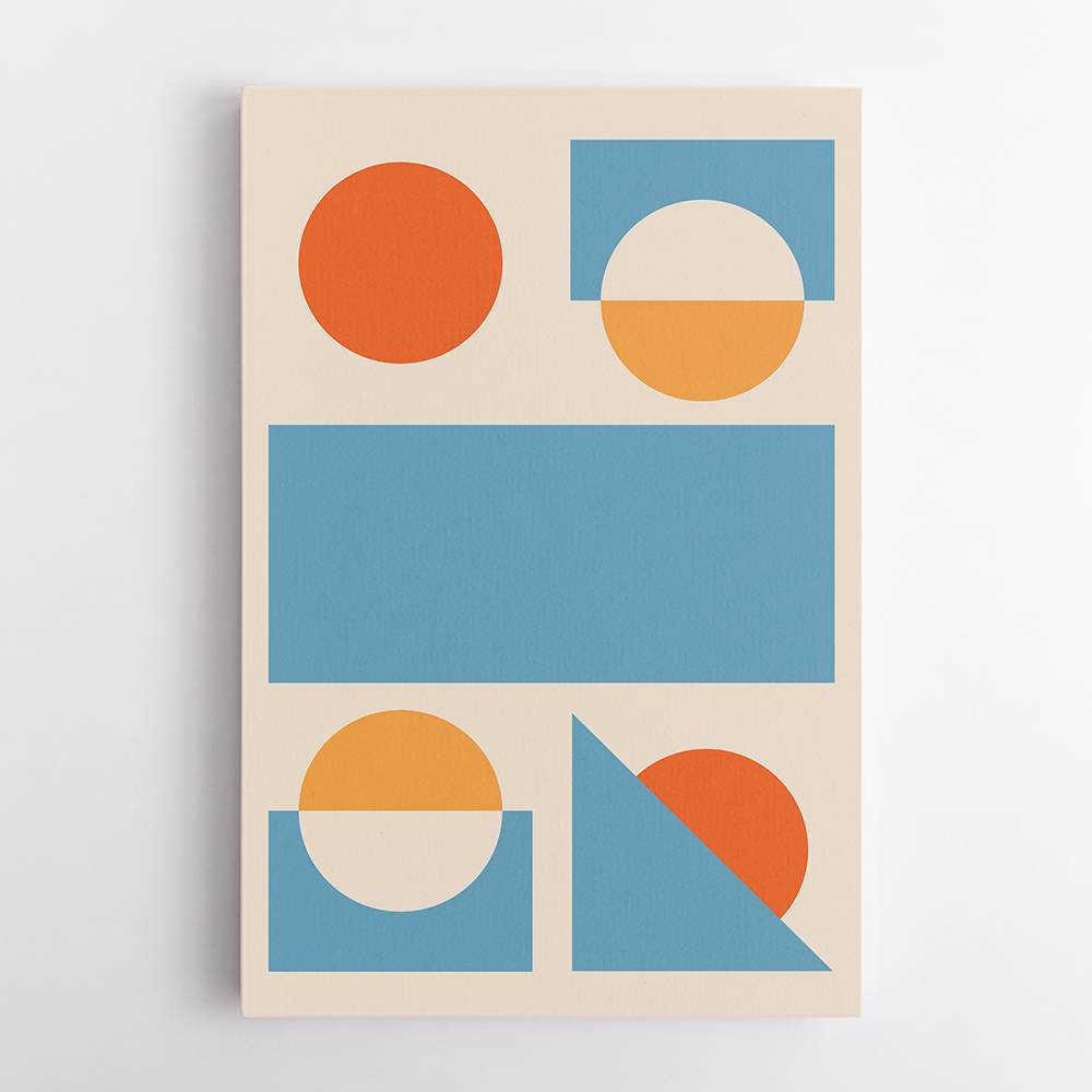 Bright Minimal Shapes Series #2 Wall Art