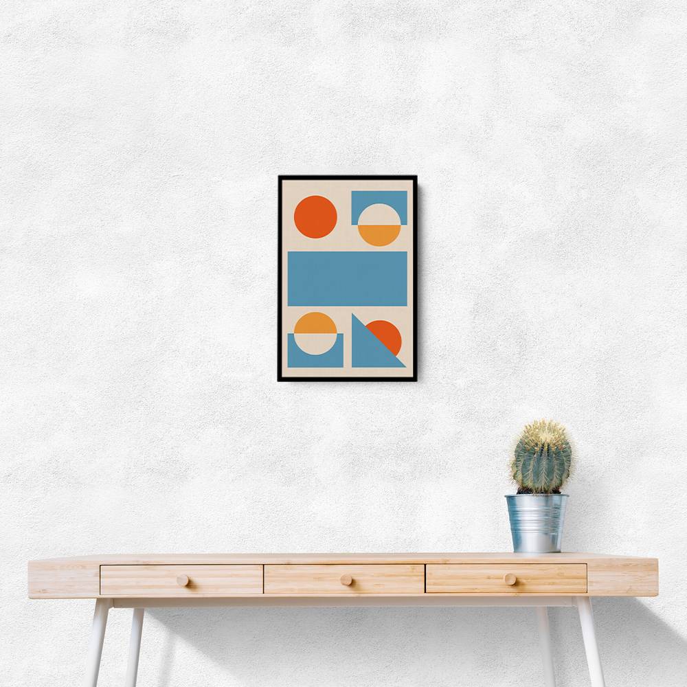 Bright Minimal Shapes Series #2 Wall Art