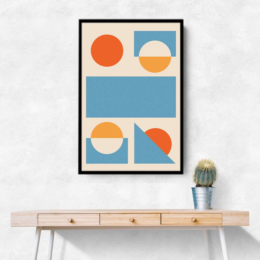 Bright Minimal Shapes Series #2 Wall Art