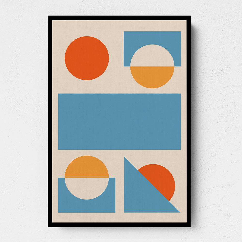 Bright Minimal Shapes Series #2 Wall Art