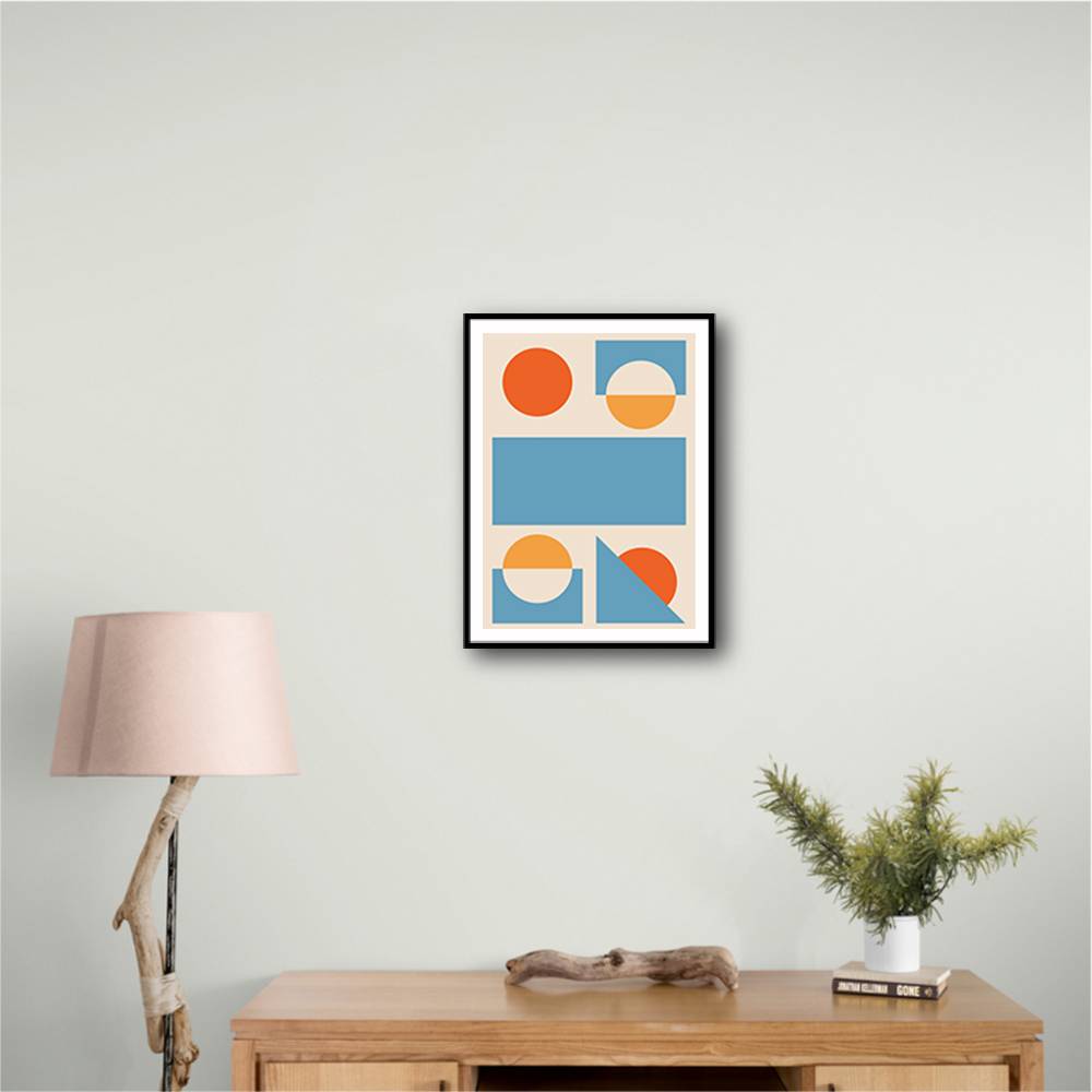 Bright Minimal Shapes Series #2 Wall Art