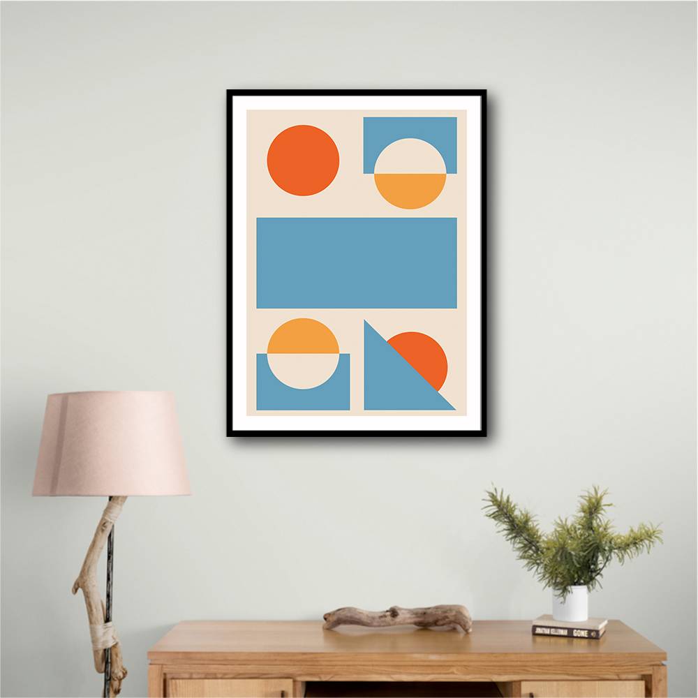 Bright Minimal Shapes Series #2 Wall Art