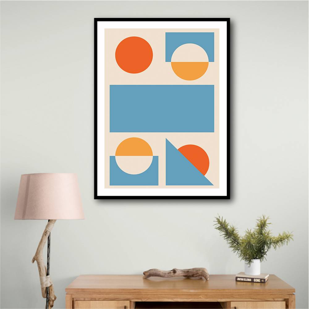 Bright Minimal Shapes Series #2 Wall Art