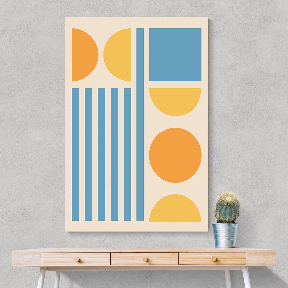 Bright Minimal Shapes Series #3 Wall Art