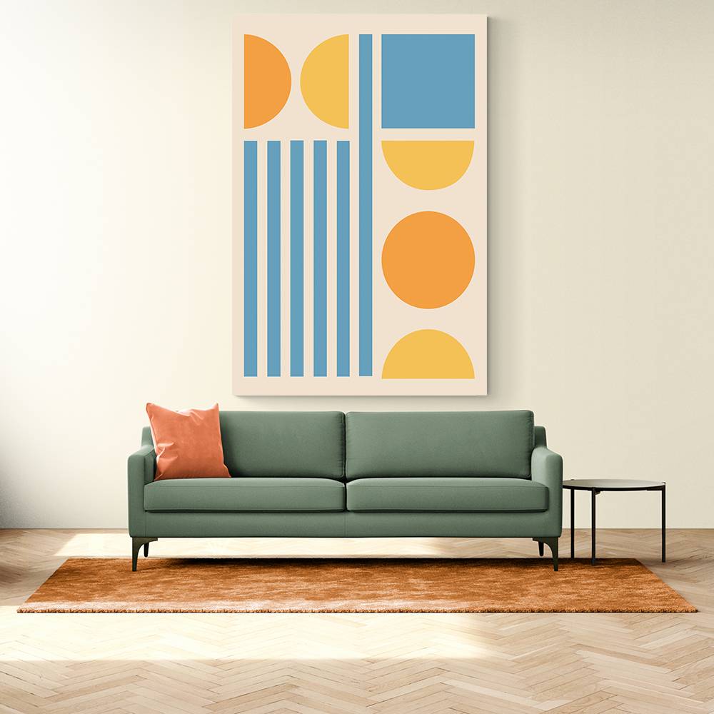 Bright Minimal Shapes Series #3 Wall Art