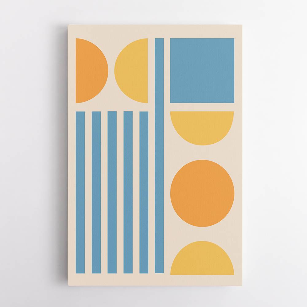 Bright Minimal Shapes Series #3 Wall Art