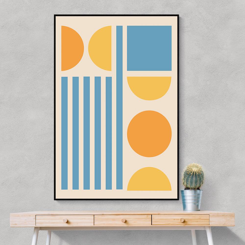 Bright Minimal Shapes Series #3 Wall Art