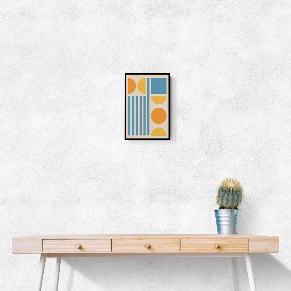 Bright Minimal Shapes Series #3 Wall Art