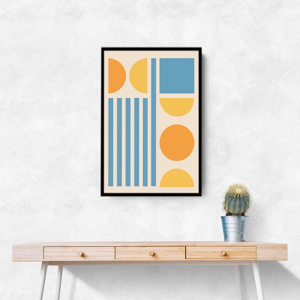 Bright Minimal Shapes Series #3 Wall Art