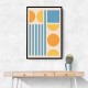 Bright Minimal Shapes Series #3 Wall Art