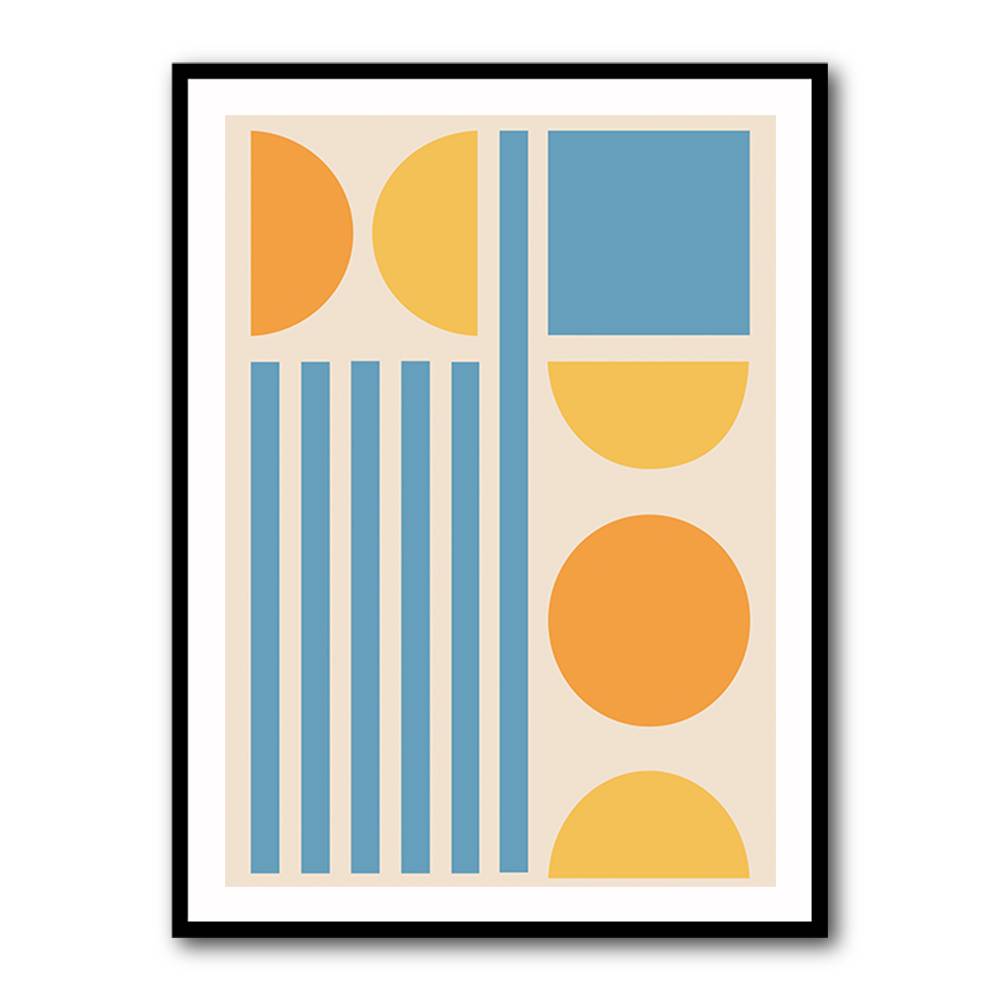 Bright Minimal Shapes Series #3 Wall Art