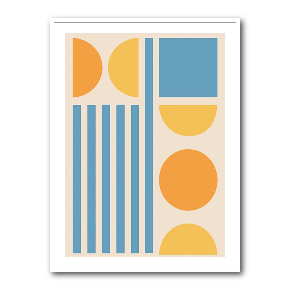 Bright Minimal Shapes Series #3 Wall Art