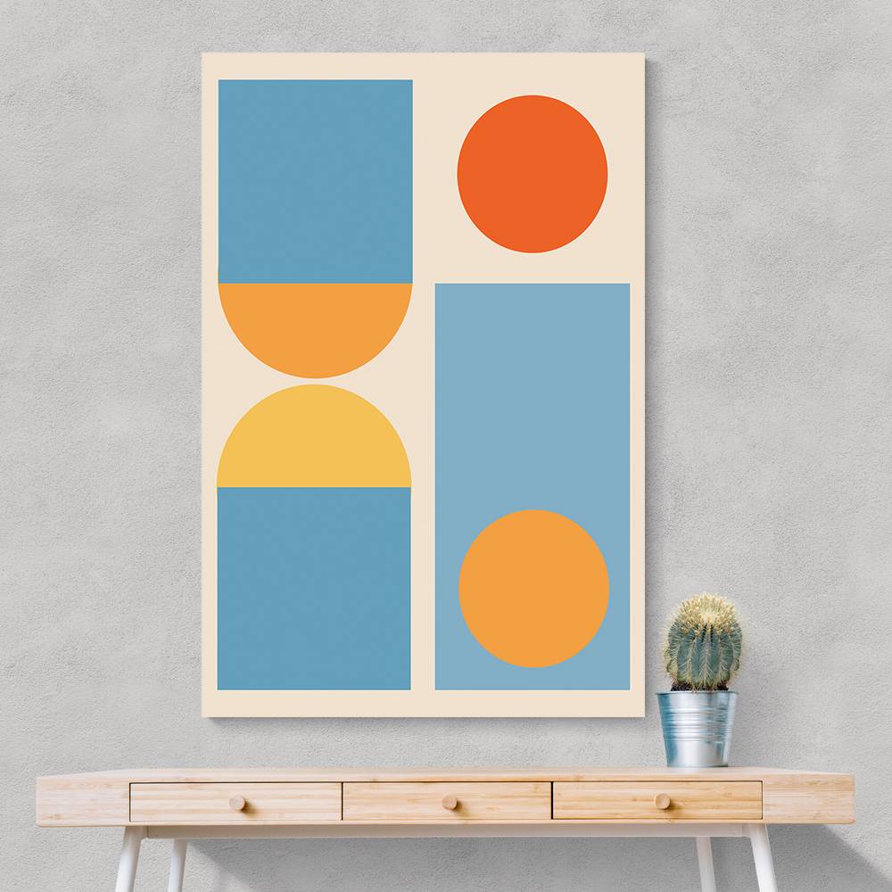 Bright Minimal Shapes Series #4 Wall Art