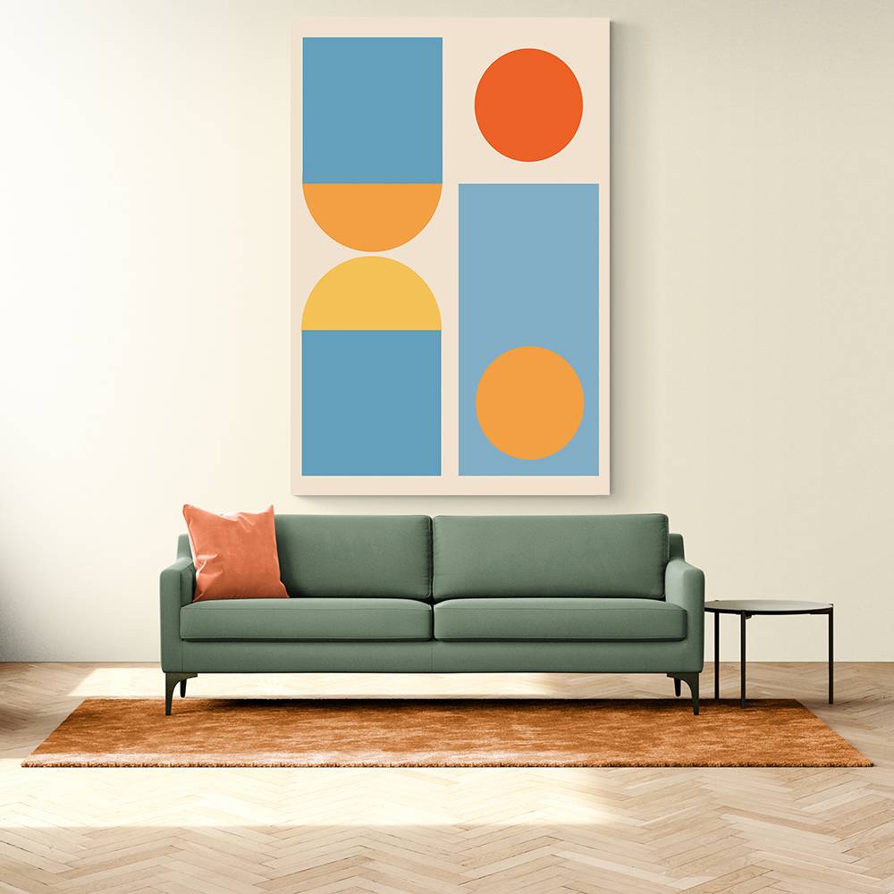 Bright Minimal Shapes Series #4 Wall Art