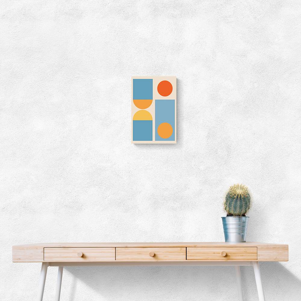 Bright Minimal Shapes Series #4 Wall Art