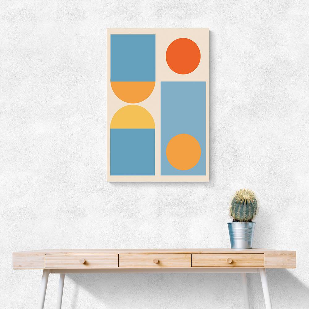 Bright Minimal Shapes Series #4 Wall Art