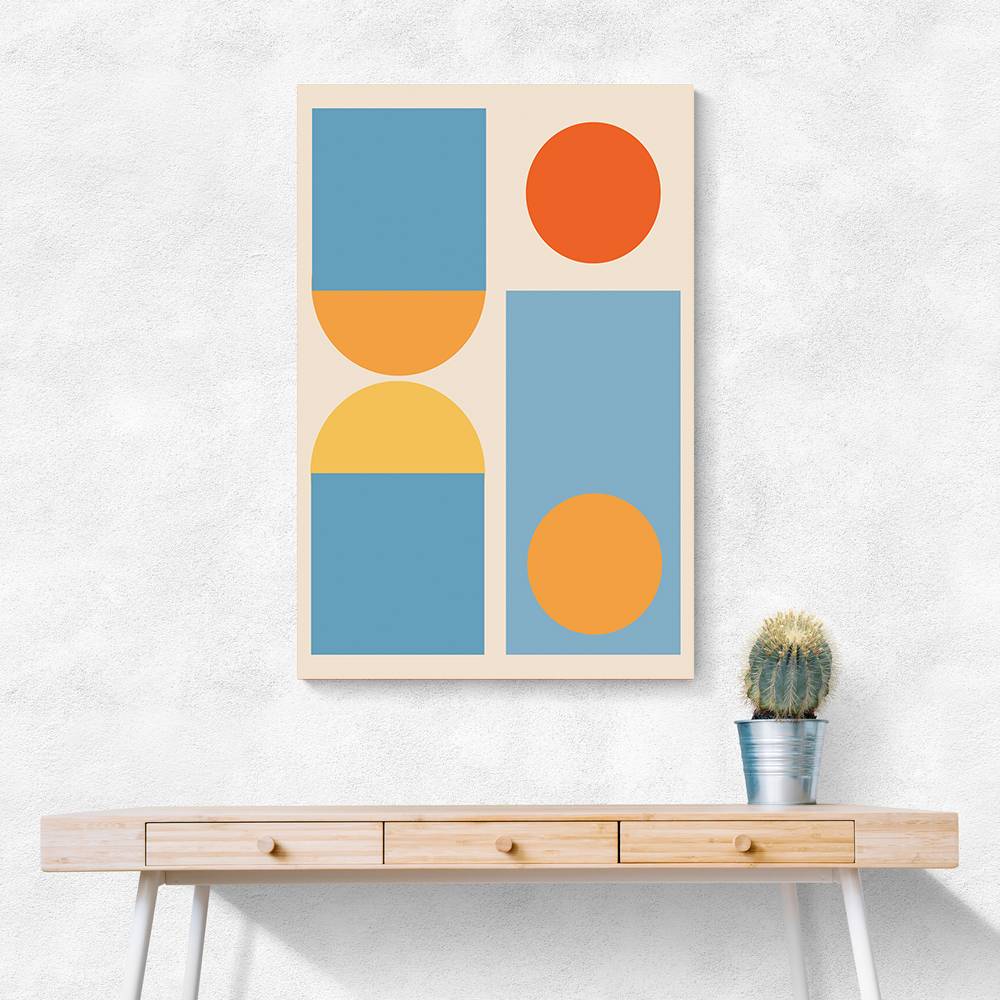 Bright Minimal Shapes Series #4 Wall Art