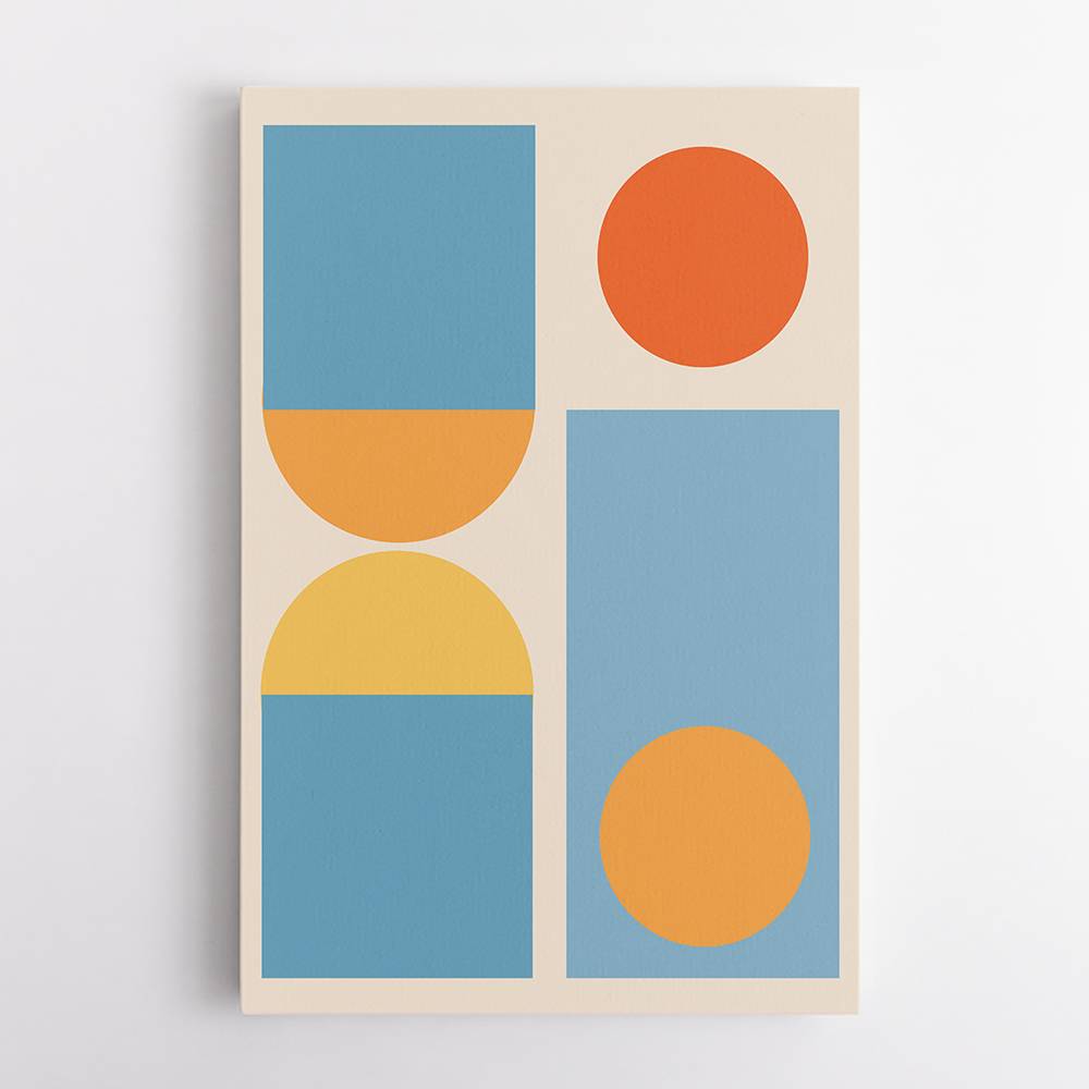 Bright Minimal Shapes Series #4 Wall Art