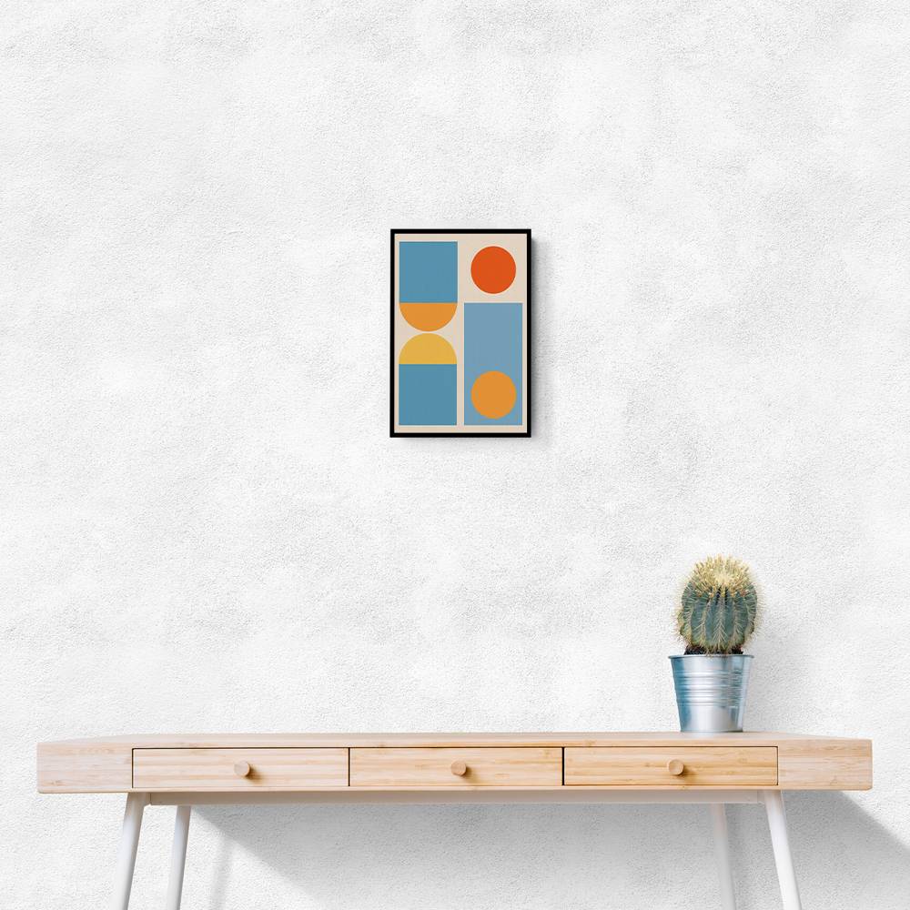 Bright Minimal Shapes Series #4 Wall Art