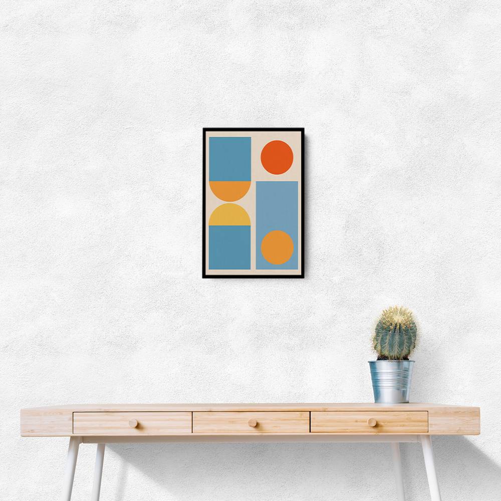 Bright Minimal Shapes Series #4 Wall Art