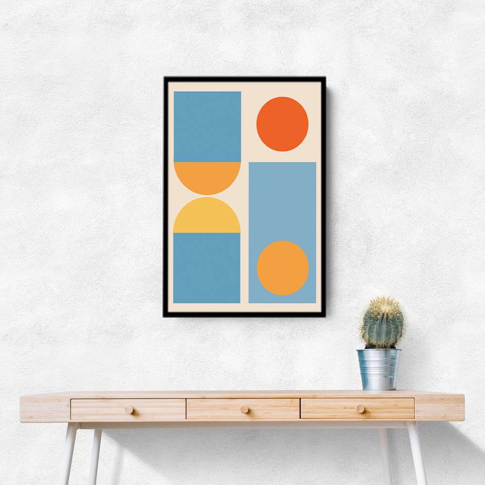 Bright Minimal Shapes Series #4 Wall Art