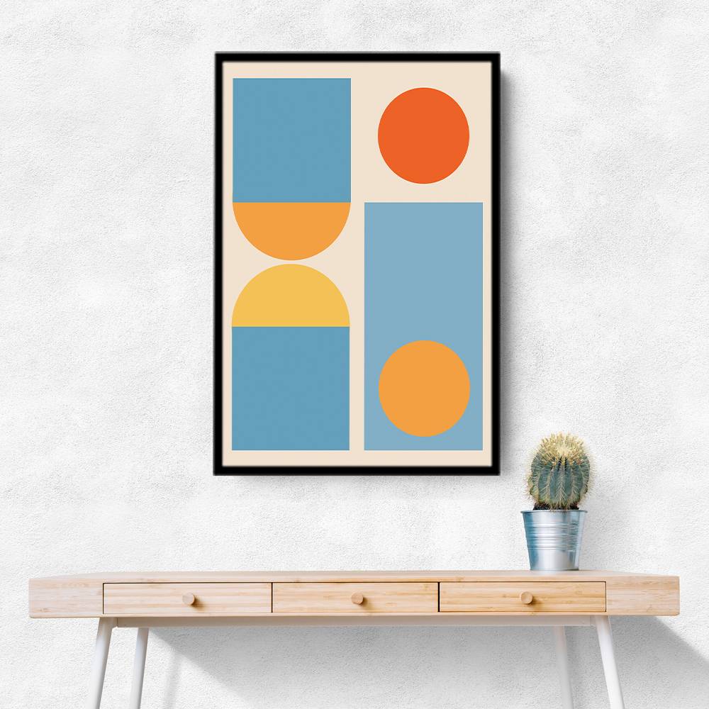 Bright Minimal Shapes Series #4 Wall Art