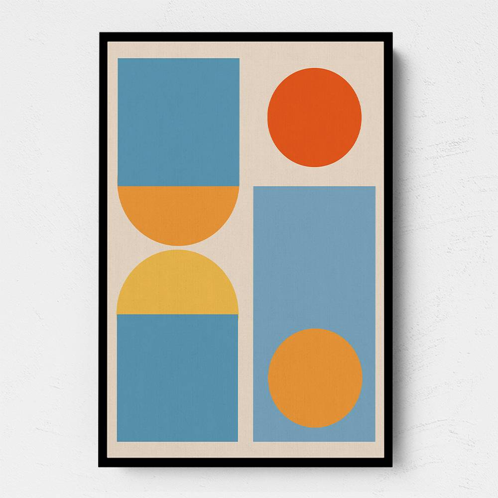 Bright Minimal Shapes Series #4 Wall Art